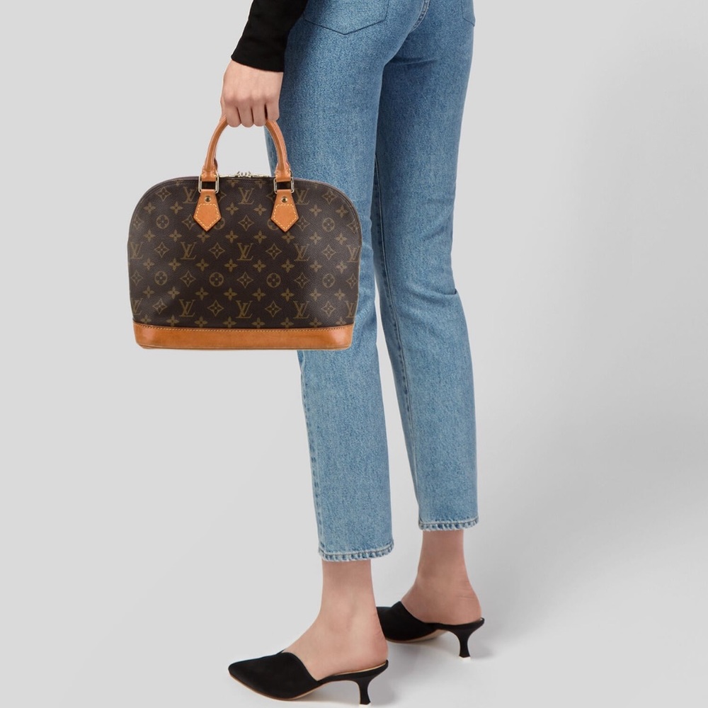 Louis Vuitton LV Hand Bag  Alma Brown Monogram - Picture 4 of 17